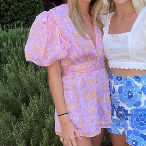 Nasty Gal floral romper